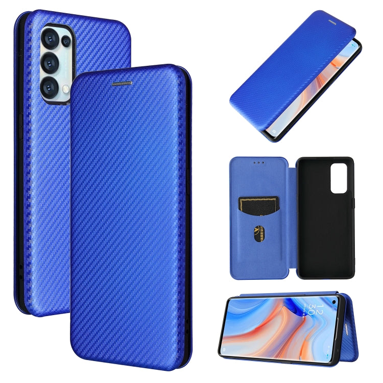 Carbon Fiber Texture Magnetic Horizontal Flip TPU + PC + PU Leather Case with Card Slot, For Samsung Galaxy A72 5G, For Samsung Galaxy A52 5G, For OPPO Reno5 Pro 5G, For Cubot X30
