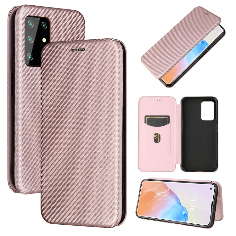 Carbon Fiber Texture Magnetic Horizontal Flip TPU + PC + PU Leather Case with Card Slot, For Samsung Galaxy A72 5G, For Samsung Galaxy A52 5G, For OPPO Reno5 Pro 5G, For Cubot X30