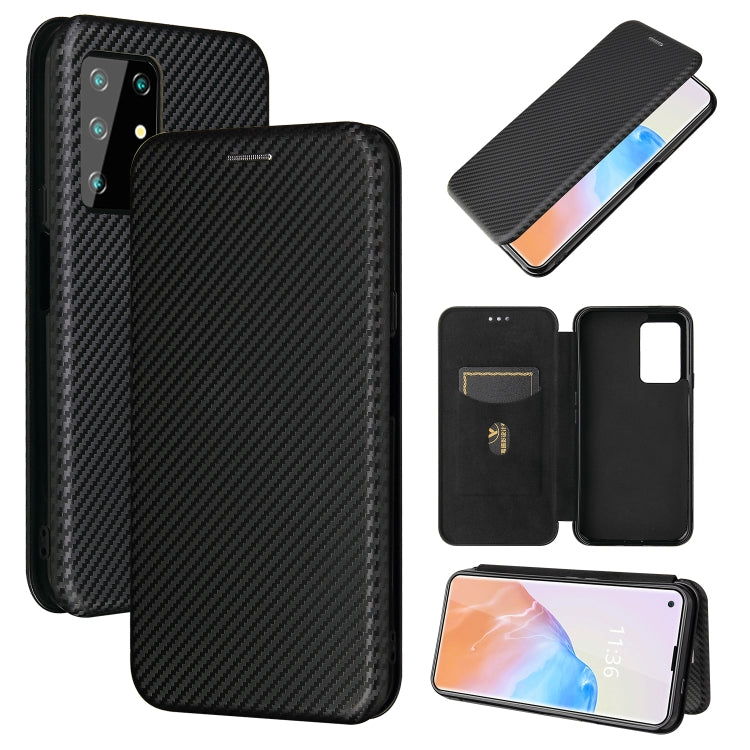 Carbon Fiber Texture Magnetic Horizontal Flip TPU + PC + PU Leather Case with Card Slot, For Samsung Galaxy A72 5G, For Samsung Galaxy A52 5G, For OPPO Reno5 Pro 5G, For Cubot X30