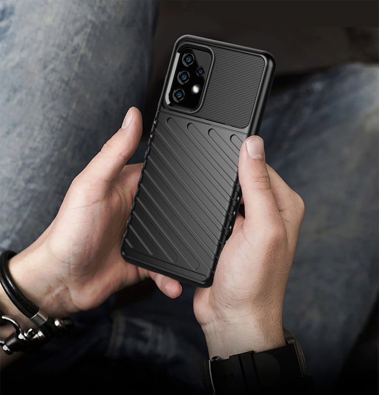 Thunderbolt Shockproof TPU Protective Soft Case, For Samsung Galaxy A52 5G / 4G