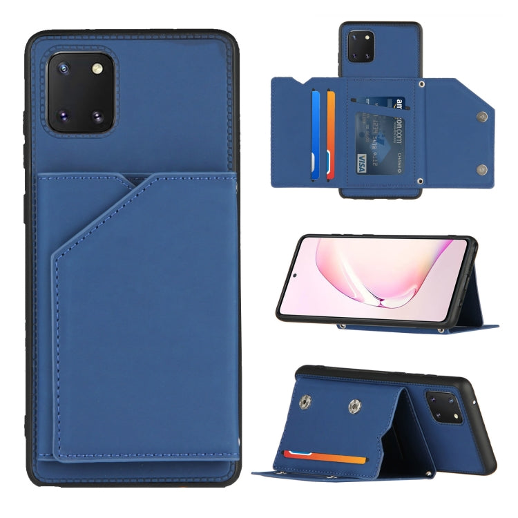 Skin Feel PU + TPU + PC Back Cover Shockproof Case with Card Slots & Holder & Photo Frame, For OPPO Realme 7, For Samsung Galaxy A50 & A30s & A50s, For OPPO Realme C11, For Samsung Galaxy A70 & A70s, For OPPO Realme C15, For Samsung Galaxy M60s & A81��...