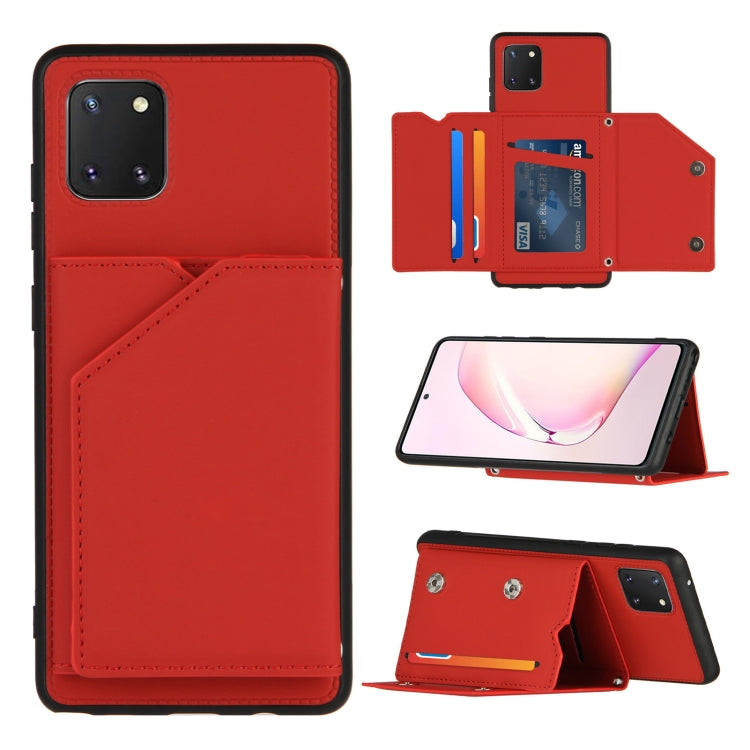 Skin Feel PU + TPU + PC Back Cover Shockproof Case with Card Slots & Holder & Photo Frame, For OPPO Realme 7, For Samsung Galaxy A50 & A30s & A50s, For OPPO Realme C11, For Samsung Galaxy A70 & A70s, For OPPO Realme C15, For Samsung Galaxy M60s & A81��...