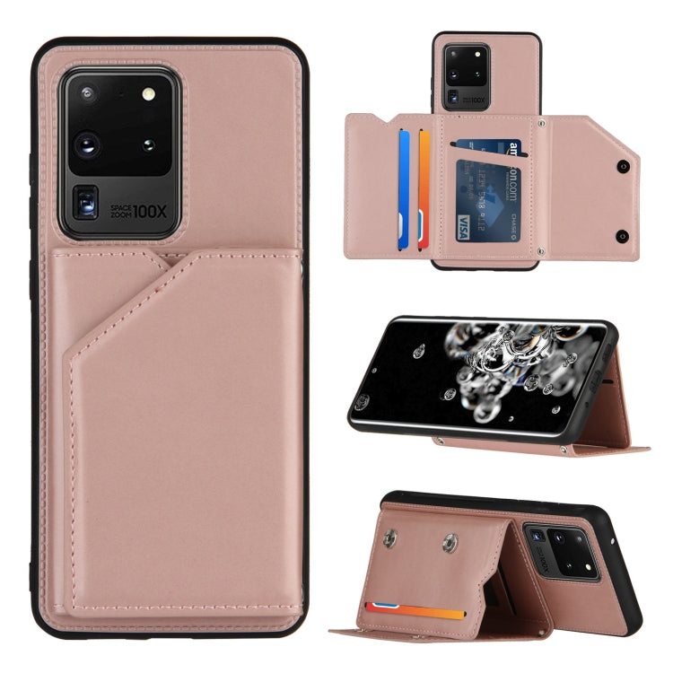 Skin Feel PU + TPU + PC Back Cover Shockproof Case with Card Slots & Holder & Photo Frame, For OPPO Realme 7, For Samsung Galaxy A50 & A30s & A50s, For OPPO Realme C11, For Samsung Galaxy A70 & A70s, For OPPO Realme C15, For Samsung Galaxy M60s & A81��...