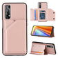 Skin Feel PU + TPU + PC Back Cover Shockproof Case with Card Slots & Holder & Photo Frame, For OPPO Realme 7, For Samsung Galaxy A50 & A30s & A50s, For OPPO Realme C11, For Samsung Galaxy A70 & A70s, For OPPO Realme C15, For Samsung Galaxy M60s & A81��...