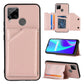 Skin Feel PU + TPU + PC Back Cover Shockproof Case with Card Slots & Holder & Photo Frame, For OPPO Realme 7, For Samsung Galaxy A50 & A30s & A50s, For OPPO Realme C11, For Samsung Galaxy A70 & A70s, For OPPO Realme C15, For Samsung Galaxy M60s & A81��...