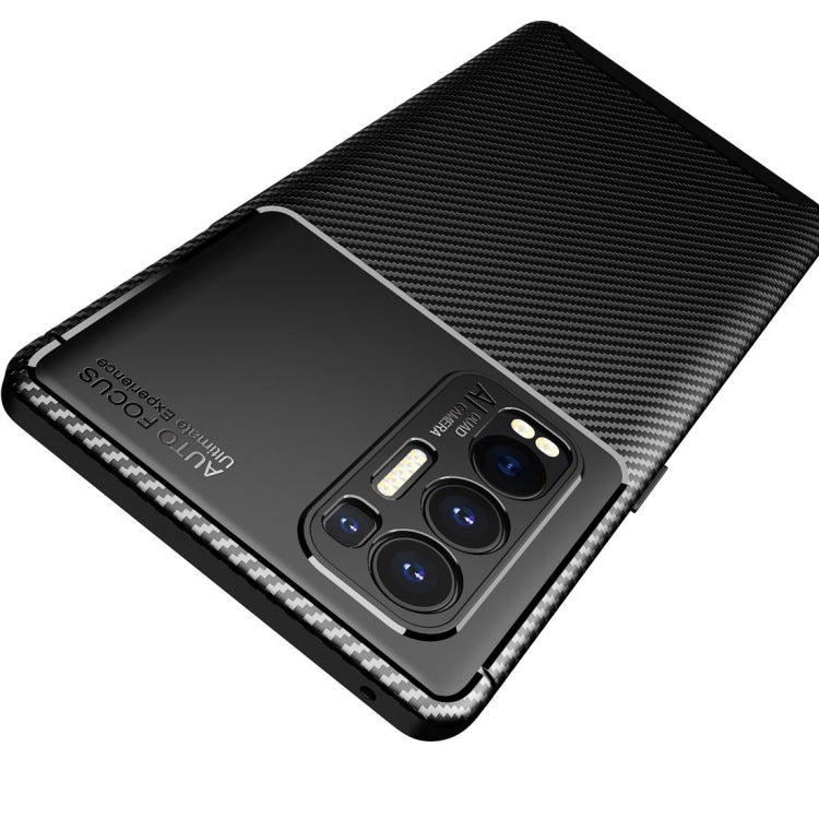 Carbon Fiber Texture Shockproof TPU Case, For OPPO Reno5 Pro Plus