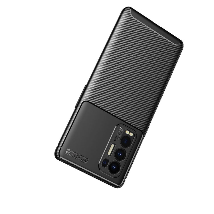 Carbon Fiber Texture Shockproof TPU Case, For OPPO Reno5 Pro Plus