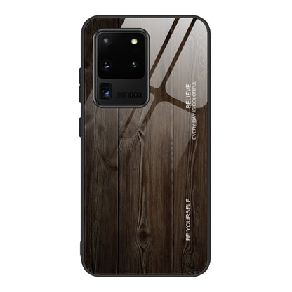 Wood Grain Glass Protective Case, For Samsung Galaxy S20, For Samsung Galaxy S20 Plus, For Samsung Galaxy S20 Ultra, For Samsung Galaxy S20 FE, For Samsung Galaxy S21 5G, For Samsung Galaxy S21 Plus, For Samsung Galaxy S21 Ultra 5G���������������������...