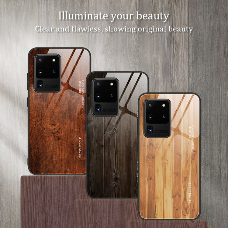 Wood Grain Glass Protective Case, For Samsung Galaxy S20, For Samsung Galaxy S20 Plus, For Samsung Galaxy S20 Ultra, For Samsung Galaxy S20 FE, For Samsung Galaxy S21 5G, For Samsung Galaxy S21 Plus, For Samsung Galaxy S21 Ultra 5G���������������������...