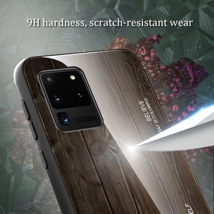 Wood Grain Glass Protective Case, For Samsung Galaxy S20, For Samsung Galaxy S20 Plus, For Samsung Galaxy S20 Ultra, For Samsung Galaxy S20 FE, For Samsung Galaxy S21 5G, For Samsung Galaxy S21 Plus, For Samsung Galaxy S21 Ultra 5G���������������������...