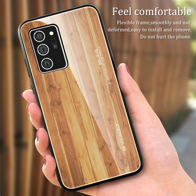Wood Grain Glass Protective Case, For Samsung Galaxy Note20, For Samsung Galaxy Note20 Ultra, For Xiaomi Mi 10 Pro, For Xiaomi 10T / 10T Pro, For Xiaomi Mi CC9, For Xiaomi Poco X3 NFC, For Xiaomi Redmi K30 Pro, For Xiaomi Redmi Note 9S