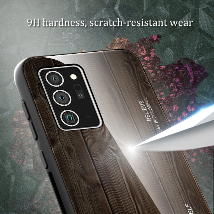 Wood Grain Glass Protective Case, For Samsung Galaxy Note20, For Samsung Galaxy Note20 Ultra, For Xiaomi Mi 10 Pro, For Xiaomi 10T / 10T Pro, For Xiaomi Mi CC9, For Xiaomi Poco X3 NFC, For Xiaomi Redmi K30 Pro, For Xiaomi Redmi Note 9S