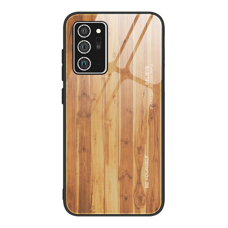 Wood Grain Glass Protective Case, For Samsung Galaxy Note20, For Samsung Galaxy Note20 Ultra, For Xiaomi Mi 10 Pro, For Xiaomi 10T / 10T Pro, For Xiaomi Mi CC9, For Xiaomi Poco X3 NFC, For Xiaomi Redmi K30 Pro, For Xiaomi Redmi Note 9S