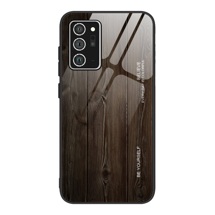 Wood Grain Glass Protective Case, For Samsung Galaxy Note20, For Samsung Galaxy Note20 Ultra, For Xiaomi Mi 10 Pro, For Xiaomi 10T / 10T Pro, For Xiaomi Mi CC9, For Xiaomi Poco X3 NFC, For Xiaomi Redmi K30 Pro, For Xiaomi Redmi Note 9S