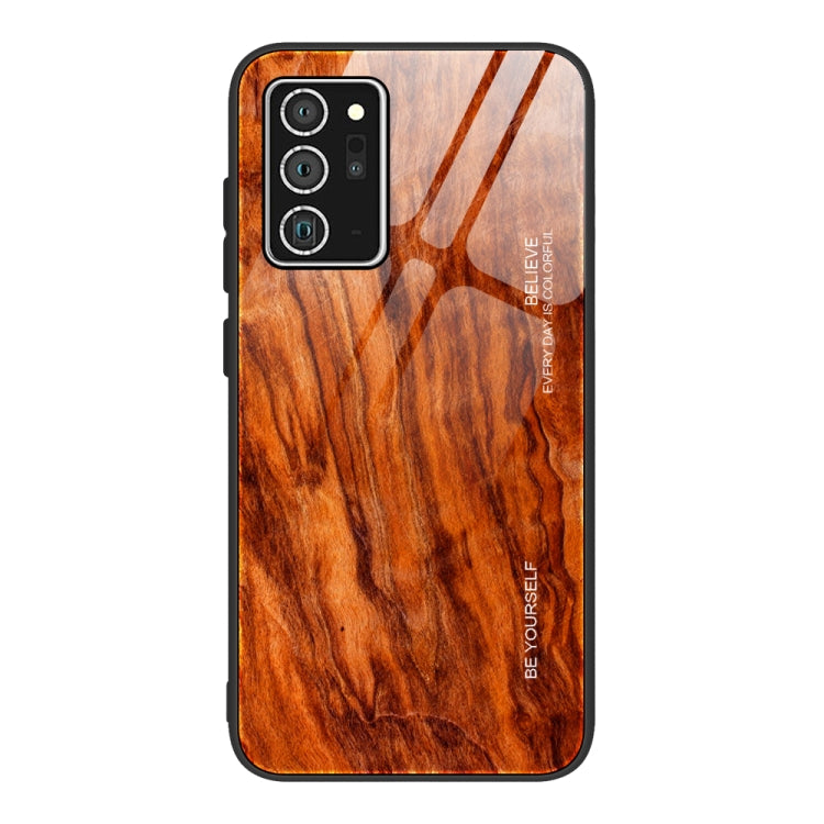 Wood Grain Glass Protective Case, For Samsung Galaxy Note20, For Samsung Galaxy Note20 Ultra, For Xiaomi Mi 10 Pro, For Xiaomi 10T / 10T Pro, For Xiaomi Mi CC9, For Xiaomi Poco X3 NFC, For Xiaomi Redmi K30 Pro, For Xiaomi Redmi Note 9S