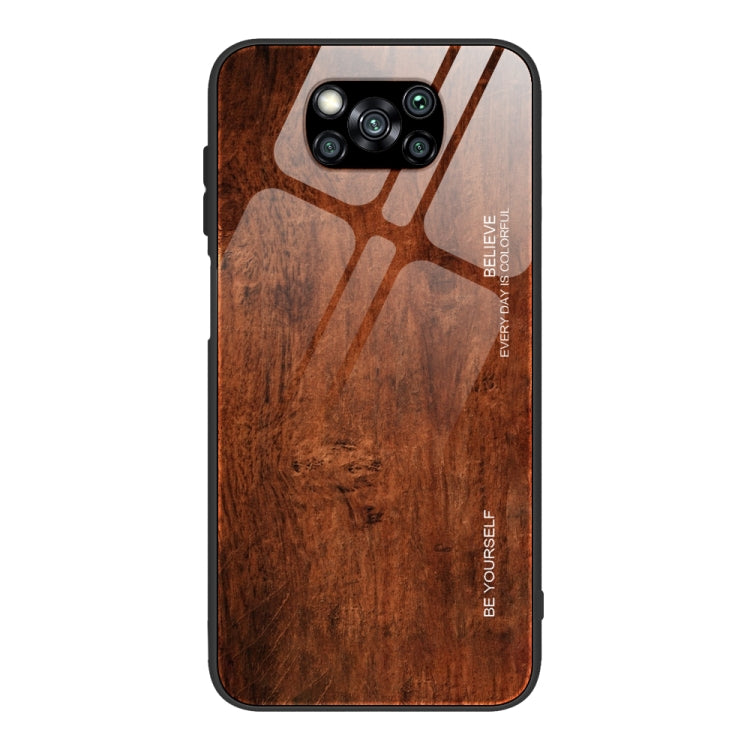 Wood Grain Glass Protective Case, For Samsung Galaxy Note20, For Samsung Galaxy Note20 Ultra, For Xiaomi Mi 10 Pro, For Xiaomi 10T / 10T Pro, For Xiaomi Mi CC9, For Xiaomi Poco X3 NFC, For Xiaomi Redmi K30 Pro, For Xiaomi Redmi Note 9S