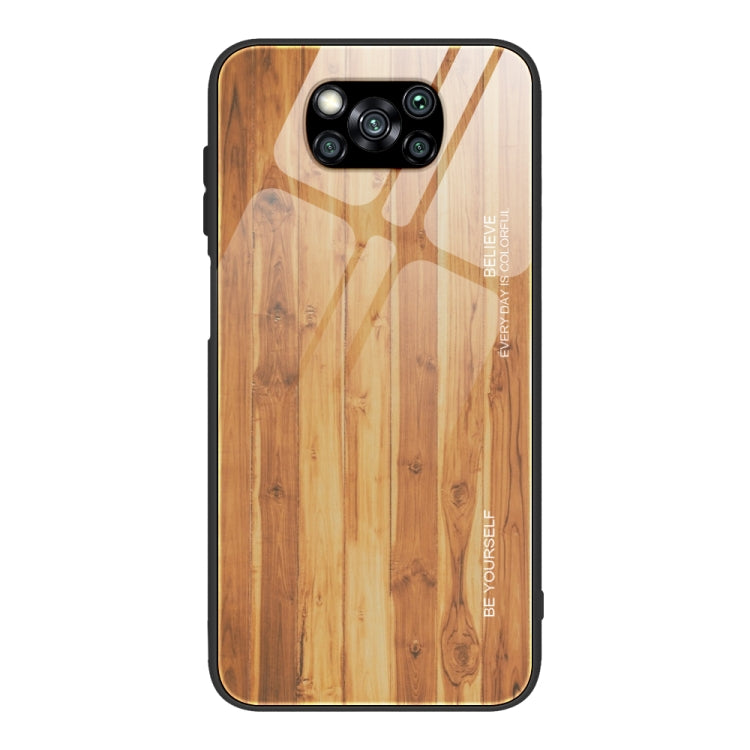 Wood Grain Glass Protective Case, For Samsung Galaxy Note20, For Samsung Galaxy Note20 Ultra, For Xiaomi Mi 10 Pro, For Xiaomi 10T / 10T Pro, For Xiaomi Mi CC9, For Xiaomi Poco X3 NFC, For Xiaomi Redmi K30 Pro, For Xiaomi Redmi Note 9S