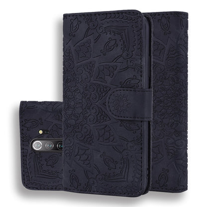 Calf Pattern Mandala Double Folding Design Embossed Leather Case with Wallet & Holder & Card Slots, For Xiaomi Redmi Note 8 Pro, For Galaxy A10s, For Galaxy A20s, For Galaxy A30s / A50s, For Xiaomi Mi CC9e / Mi A3
