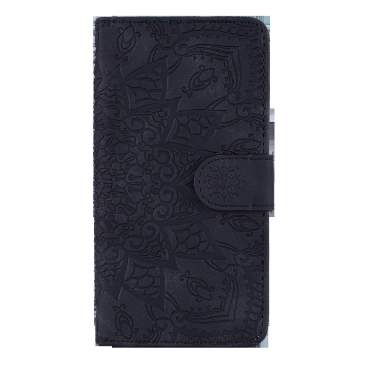 Calf Pattern Mandala Double Folding Design Embossed Leather Case with Wallet & Holder & Card Slots, For Xiaomi Redmi Note 8 Pro, For Galaxy A10s, For Galaxy A20s, For Galaxy A30s / A50s, For Xiaomi Mi CC9e / Mi A3