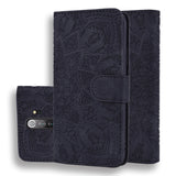 Calf Pattern Mandala Double Folding Design Embossed Leather Case with Wallet & Holder & Card Slots, For Xiaomi Redmi Note 8 Pro, For Galaxy A10s, For Galaxy A20s, For Galaxy A30s / A50s, For Xiaomi Mi CC9e / Mi A3
