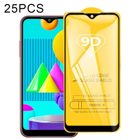 25 PCS 9D Full Glue Full Screen Tempered Glass Film, For Samsung Galaxy M01, For Samsung Galaxy M01s, For Samsung Galaxy M01 Core, For Samsung Galaxy M11, For Samsung Galaxy M31s, For Samsung Galaxy M31 Prime, For Samsung Galaxy M51��������������������...