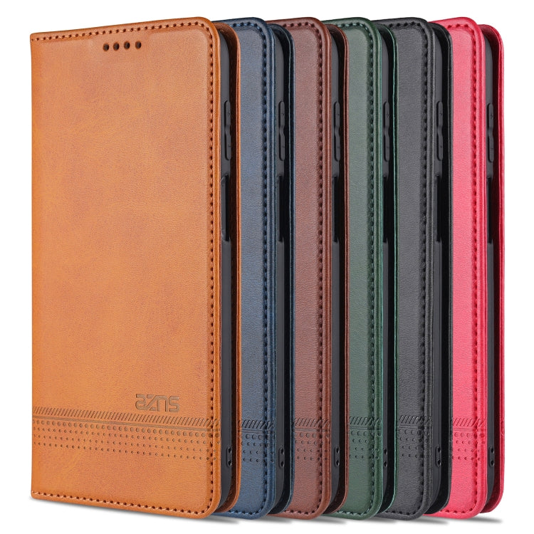 AZNS Magnetic Calf Texture Horizontal Flip Leather Case with Card Slots & Holder & Wallet, For Samsung Galaxy A12, For Samsung Galaxy S21 5G, For Xiaomi Mi 10T Lite 5G