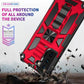 Shockproof TPU + PC Magnetic Protective Case with Holder, For Samsung Galaxy S21+ 5G