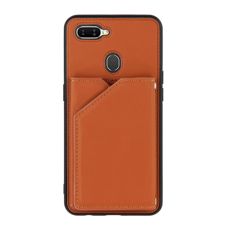 Skin Feel PU + TPU + PC Back Cover Shockproof Case with Card Slots & Holder & Photo Frame, For OPPO A7 / A5s / A12, For Samsung Galaxy A12, For Samsung Galaxy A52 5G / 4G, For Samsung Galaxy A72 5G / 4G, For Samsung Galaxy S21 5G�����������������������...