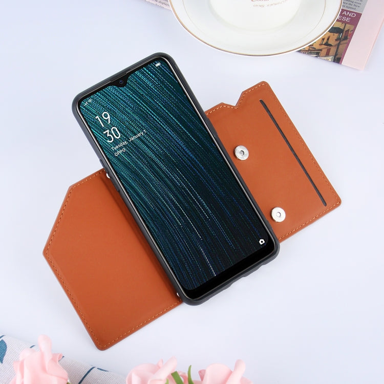 Skin Feel PU + TPU + PC Back Cover Shockproof Case with Card Slots & Holder & Photo Frame, For OPPO A7 / A5s / A12, For Samsung Galaxy A12, For Samsung Galaxy A52 5G / 4G, For Samsung Galaxy A72 5G / 4G, For Samsung Galaxy S21 5G�����������������������...
