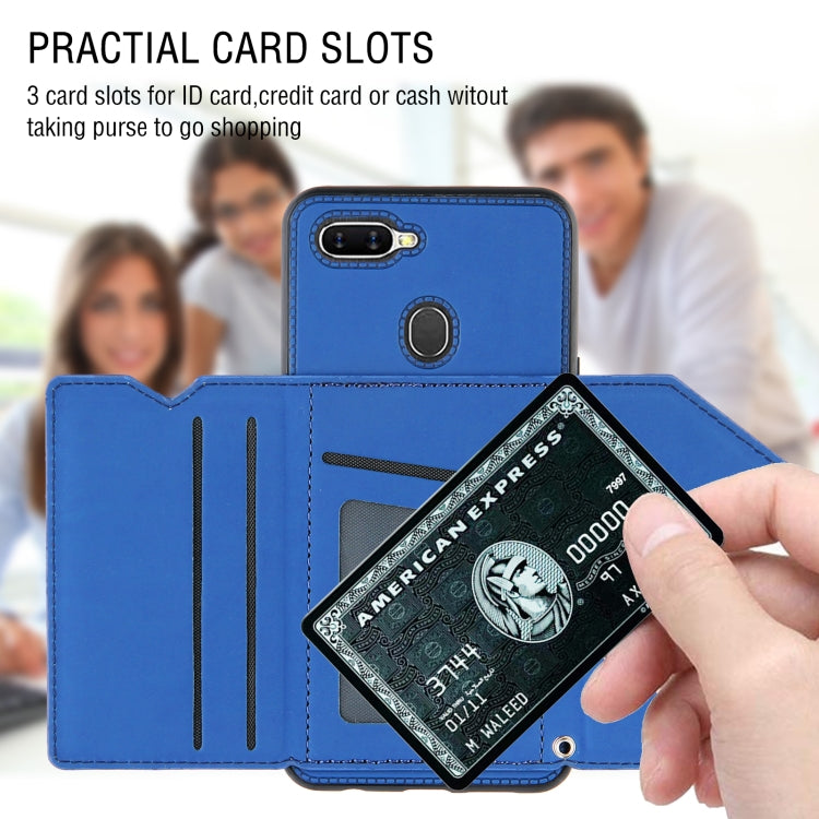 Skin Feel PU + TPU + PC Back Cover Shockproof Case with Card Slots & Holder & Photo Frame, For OPPO A7 / A5s / A12, For Samsung Galaxy A12, For Samsung Galaxy A52 5G / 4G, For Samsung Galaxy A72 5G / 4G, For Samsung Galaxy S21 5G�����������������������...