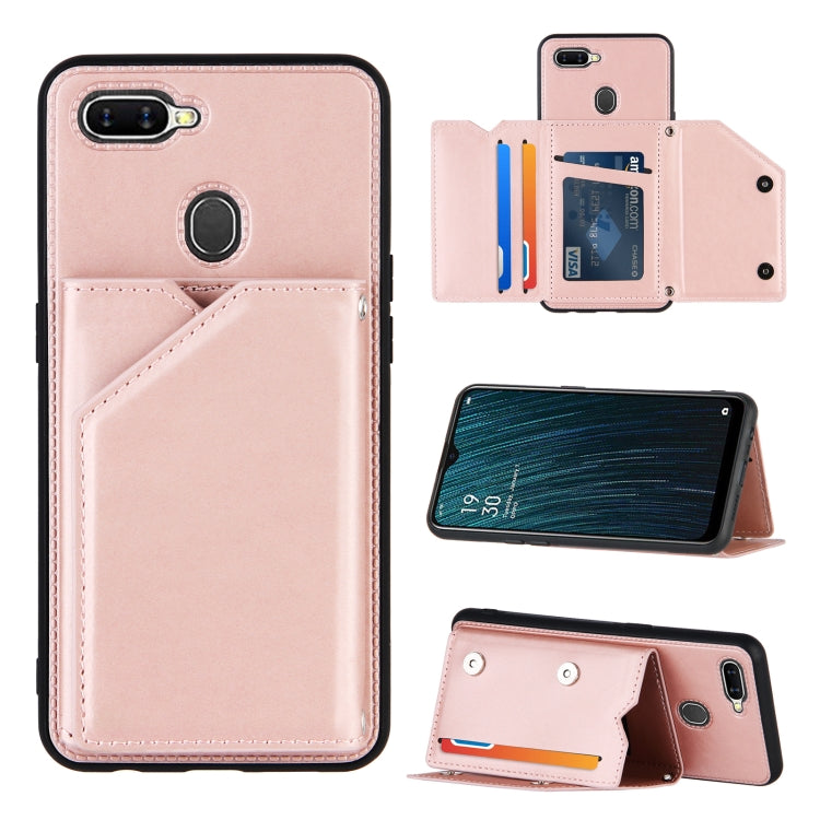 Skin Feel PU + TPU + PC Back Cover Shockproof Case with Card Slots & Holder & Photo Frame, For OPPO A7 / A5s / A12, For Samsung Galaxy A12, For Samsung Galaxy A52 5G / 4G, For Samsung Galaxy A72 5G / 4G, For Samsung Galaxy S21 5G�����������������������...