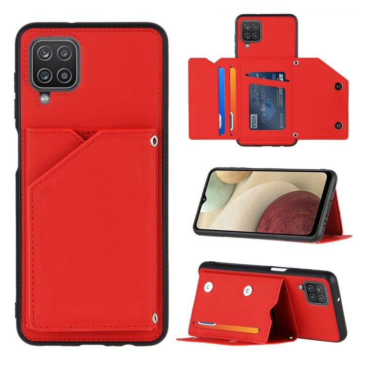 Skin Feel PU + TPU + PC Back Cover Shockproof Case with Card Slots & Holder & Photo Frame, For OPPO A7 / A5s / A12, For Samsung Galaxy A12, For Samsung Galaxy A52 5G / 4G, For Samsung Galaxy A72 5G / 4G, For Samsung Galaxy S21 5G�����������������������...
