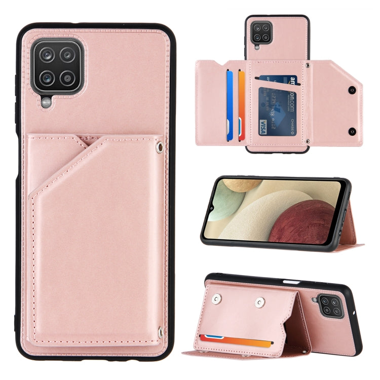 Skin Feel PU + TPU + PC Back Cover Shockproof Case with Card Slots & Holder & Photo Frame, For OPPO A7 / A5s / A12, For Samsung Galaxy A12, For Samsung Galaxy A52 5G / 4G, For Samsung Galaxy A72 5G / 4G, For Samsung Galaxy S21 5G�����������������������...