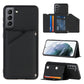Skin Feel PU + TPU + PC Back Cover Shockproof Case with Card Slots & Holder & Photo Frame, For OPPO A7 / A5s / A12, For Samsung Galaxy A12, For Samsung Galaxy A52 5G / 4G, For Samsung Galaxy A72 5G / 4G, For Samsung Galaxy S21 5G�����������������������...