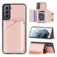 Skin Feel PU + TPU + PC Back Cover Shockproof Case with Card Slots & Holder & Photo Frame, For OPPO A7 / A5s / A12, For Samsung Galaxy A12, For Samsung Galaxy A52 5G / 4G, For Samsung Galaxy A72 5G / 4G, For Samsung Galaxy S21 5G�����������������������...