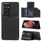 Skin Feel PU + TPU + PC Back Cover Shockproof Case with Card Slots & Holder & Photo Frame, For OPPO A7 / A5s / A12, For Samsung Galaxy A12, For Samsung Galaxy A52 5G / 4G, For Samsung Galaxy A72 5G / 4G, For Samsung Galaxy S21 5G�����������������������...