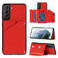 Skin Feel PU + TPU + PC Back Cover Shockproof Case with Card Slots & Holder & Photo Frame, For OPPO A7 / A5s / A12, For Samsung Galaxy A12, For Samsung Galaxy A52 5G / 4G, For Samsung Galaxy A72 5G / 4G, For Samsung Galaxy S21 5G�����������������������...