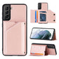 Skin Feel PU + TPU + PC Back Cover Shockproof Case with Card Slots & Holder & Photo Frame, For OPPO A7 / A5s / A12, For Samsung Galaxy A12, For Samsung Galaxy A52 5G / 4G, For Samsung Galaxy A72 5G / 4G, For Samsung Galaxy S21 5G�����������������������...