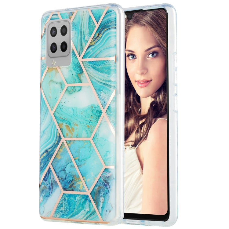 3D Electroplating Marble Pattern TPU Protective Case