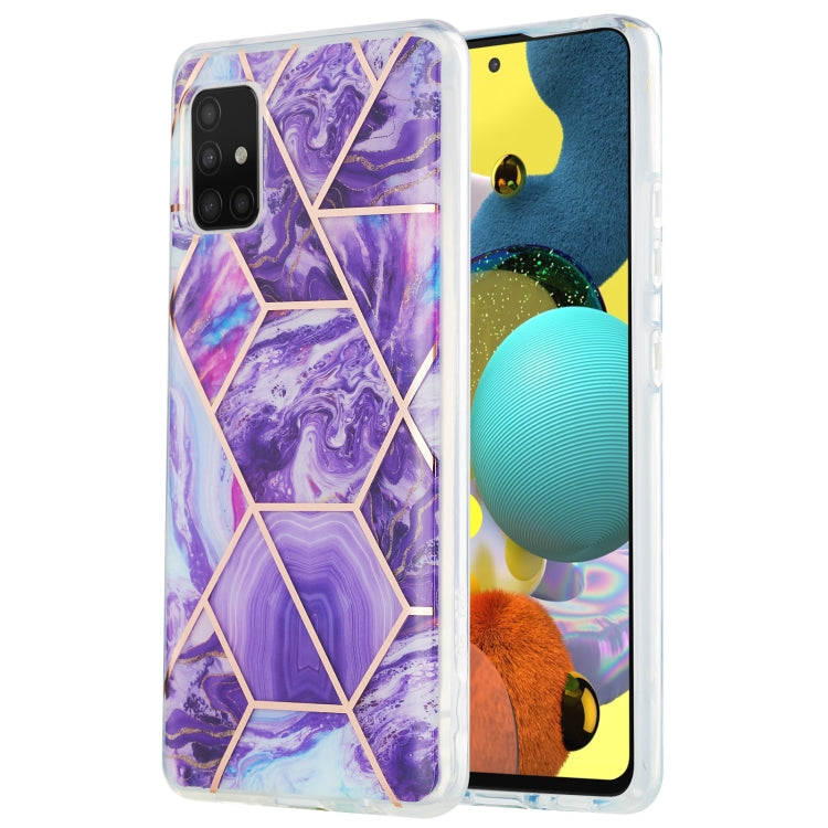3D Electroplating Marble Pattern TPU Protective Case