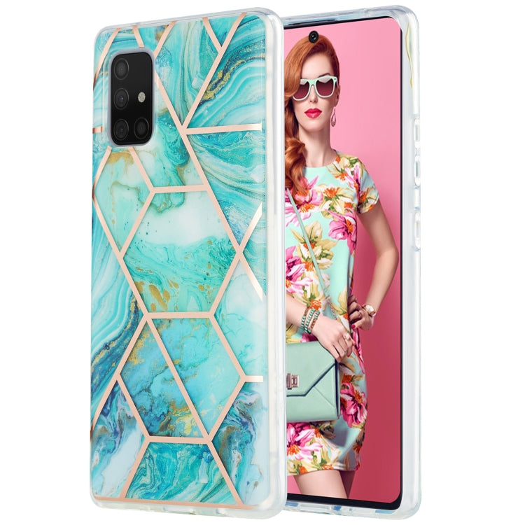 3D Electroplating Marble Pattern TPU Protective Case