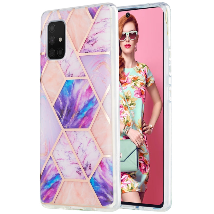 3D Electroplating Marble Pattern TPU Protective Case