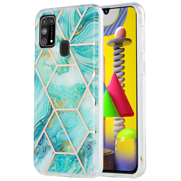 3D Electroplating Marble Pattern TPU Protective Case