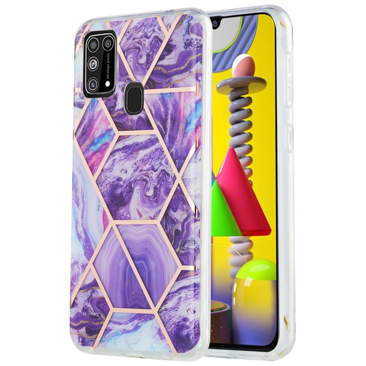3D Electroplating Marble Pattern TPU Protective Case