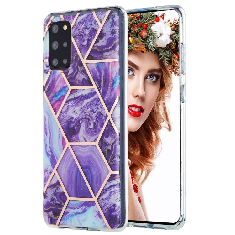 3D Electroplating Marble Pattern TPU Protective Case