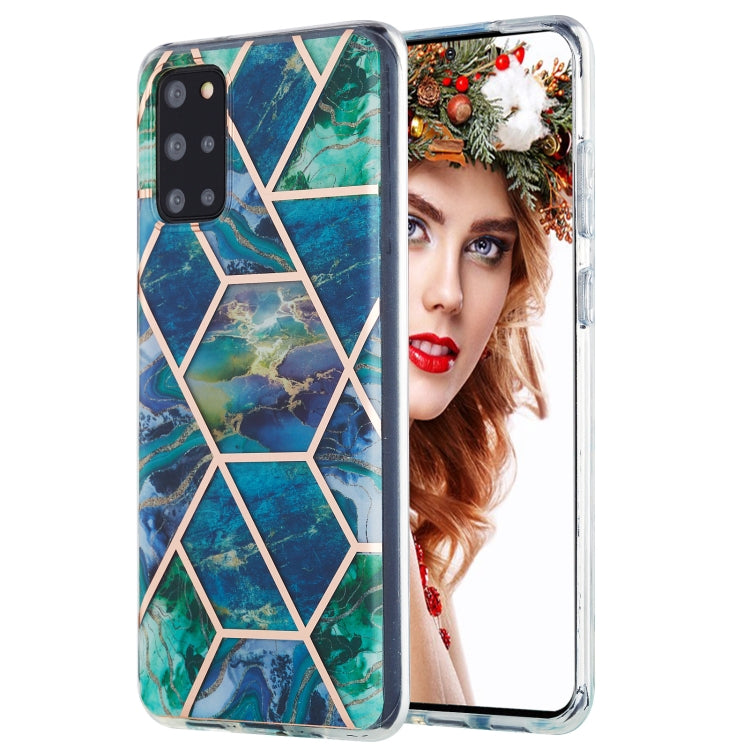 3D Electroplating Marble Pattern TPU Protective Case