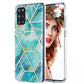 3D Electroplating Marble Pattern TPU Protective Case