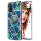 3D Electroplating Marble Pattern TPU Protective Case