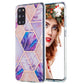 3D Electroplating Marble Pattern TPU Protective Case