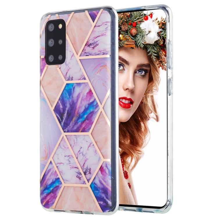 3D Electroplating Marble Pattern TPU Protective Case